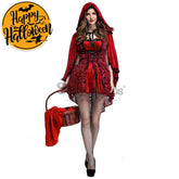 【In Stock】Christmas/Halloween Cosplay Dark Red Riding Hood Costume Adult Size Costumes